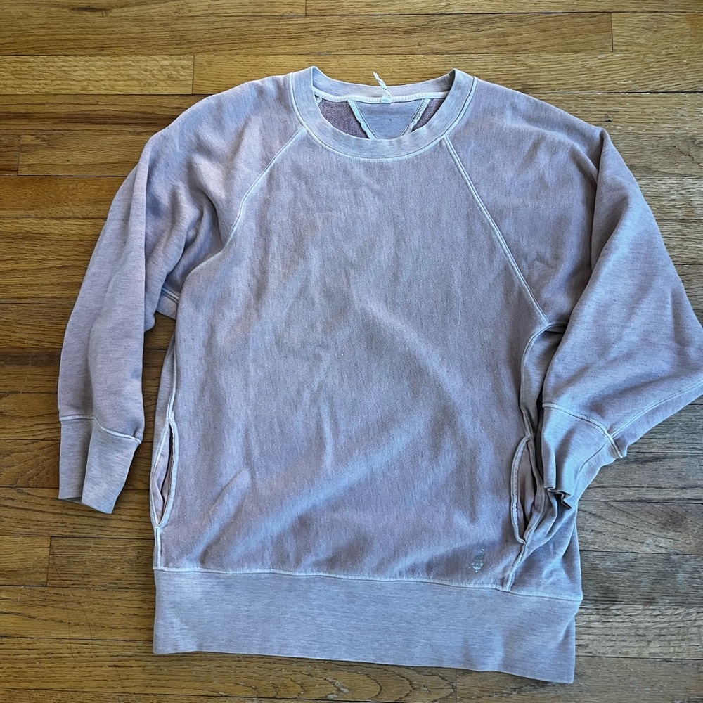 Free People small Movement oversized women's sweatshirt